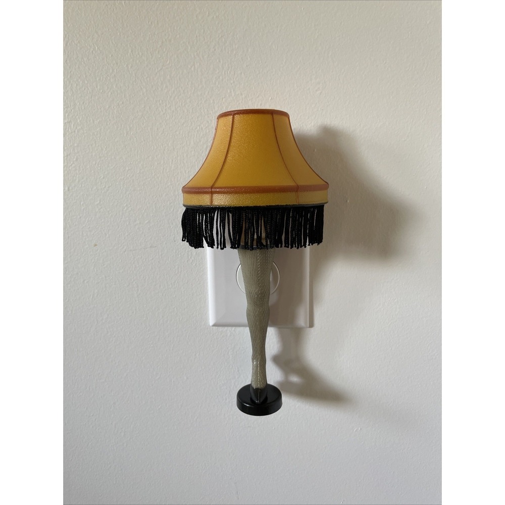 A Christmas Story Movie 8in LEG LAMP Plug-In Wall Night Light Tested & Works